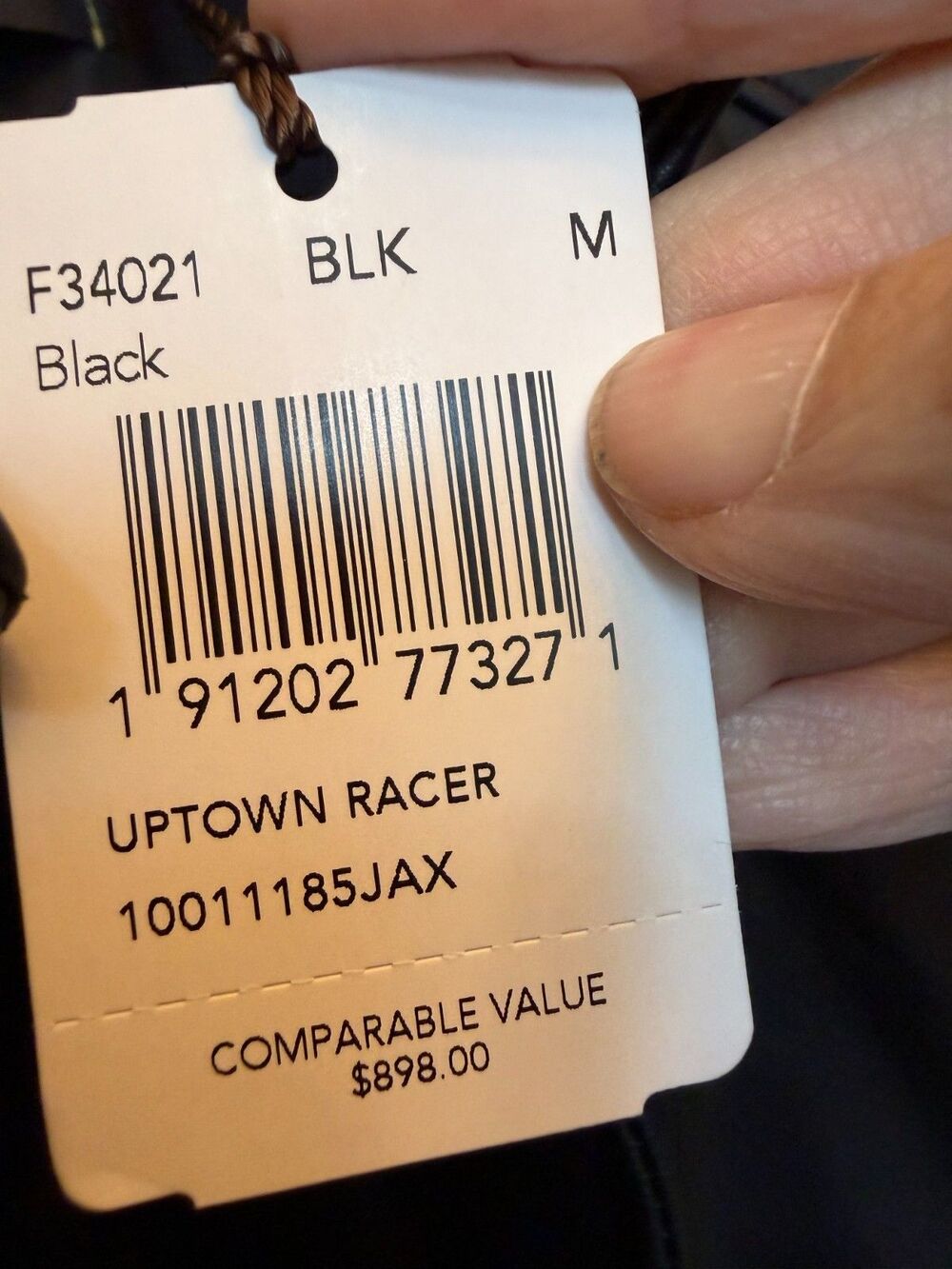 Coach Uptown Racer Leather Motorcycle Jacket Black w/ Garment Bag M MSRP: $898 - Picture 7 of 8